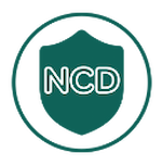 Illustration of a shield with NCD written on it